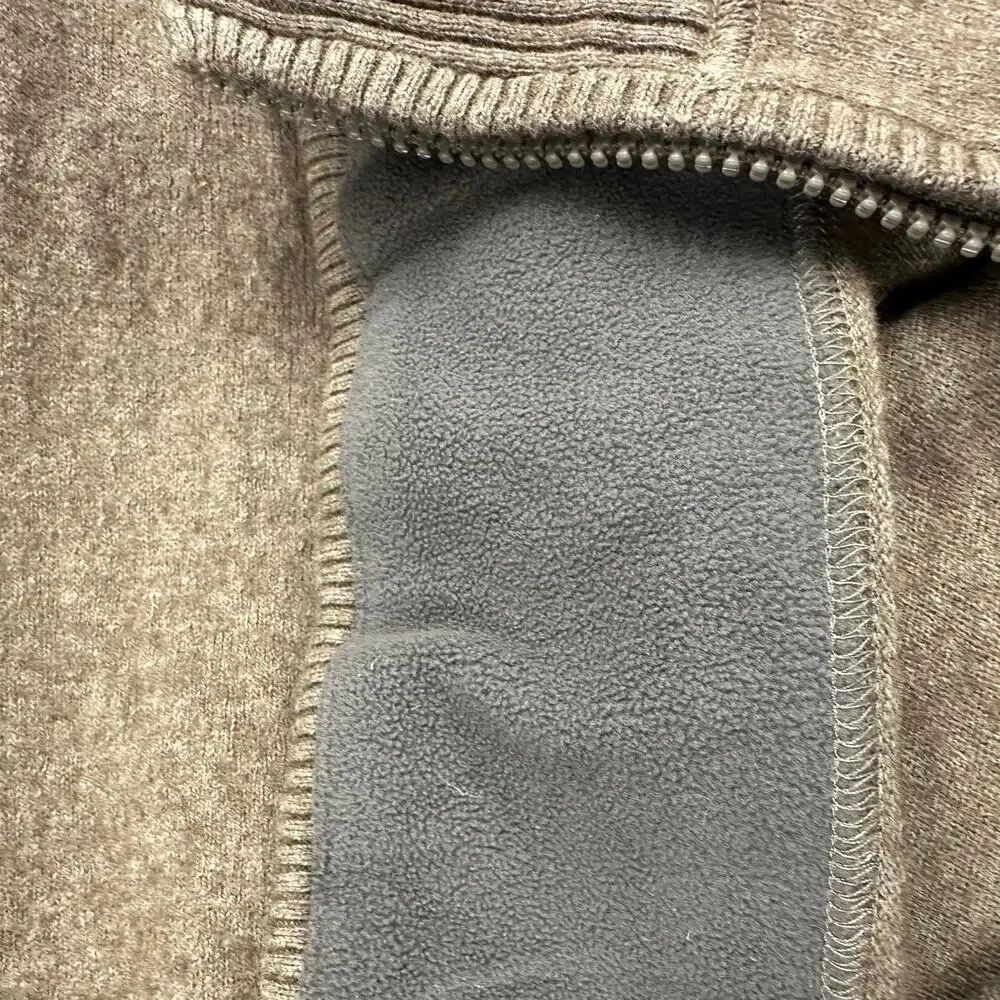 The North Face brown 1/4 zip wool blend‎ pullover sweater mens Size Large Unisex